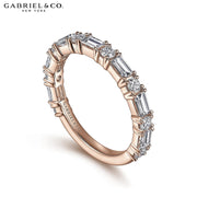 14kt Baguette Diamond Ring 2.0mm