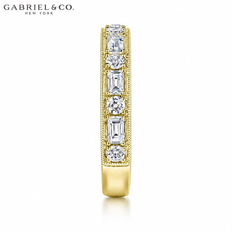 0.90ctw Natural Diamond Vintage Milgrain Ring 3.5mm