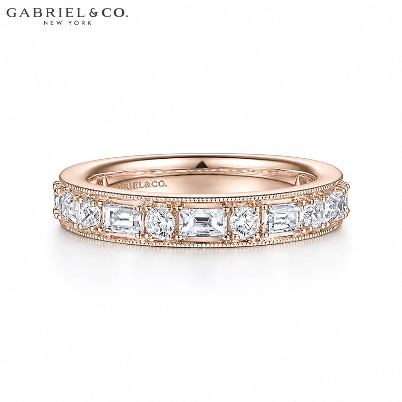 0.90ctw Natural Diamond Vintage Milgrain Ring 3.5mm
