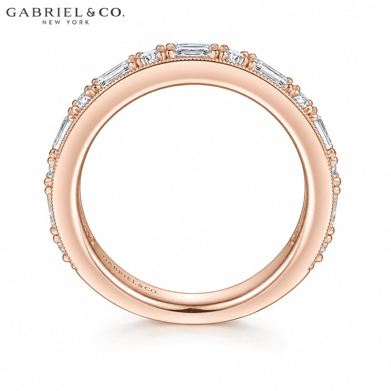 0.90ctw Natural Diamond Vintage Milgrain Ring 3.5mm
