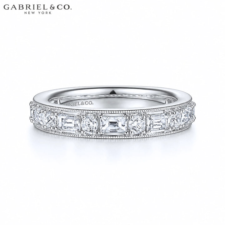 0.90ctw Natural Diamond Vintage Milgrain Ring 3.5mm