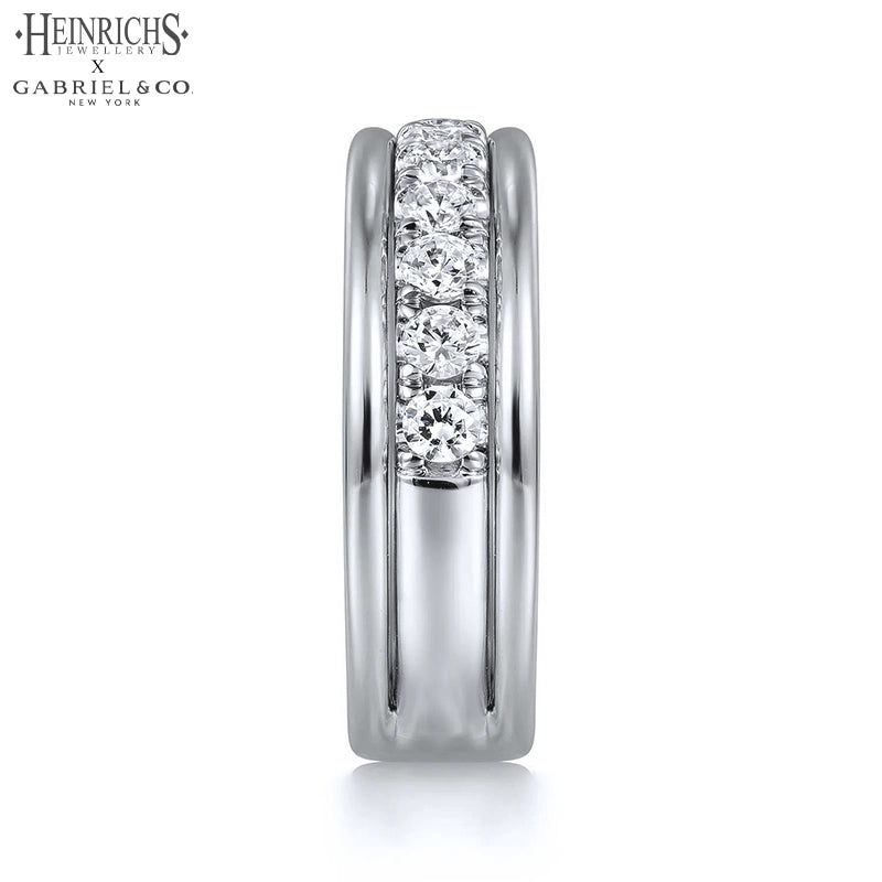 0.77ctw Lab Grown Diamond Pavé Ring 6.0mm