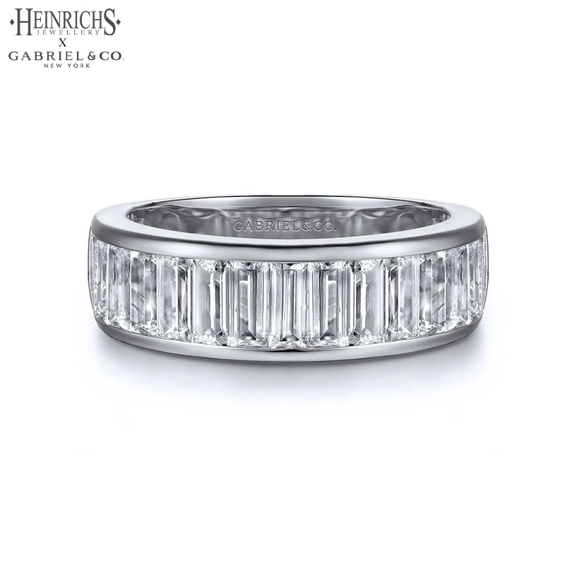 1.73ctw Lab Grown Baguette Diamond Ring 6.5mm