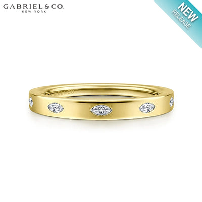 Natural Marquise Diamond Ring 2.6mm