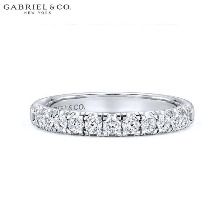 0.50ctw Natural Diamond French U-Pavé Ring 2.9mm