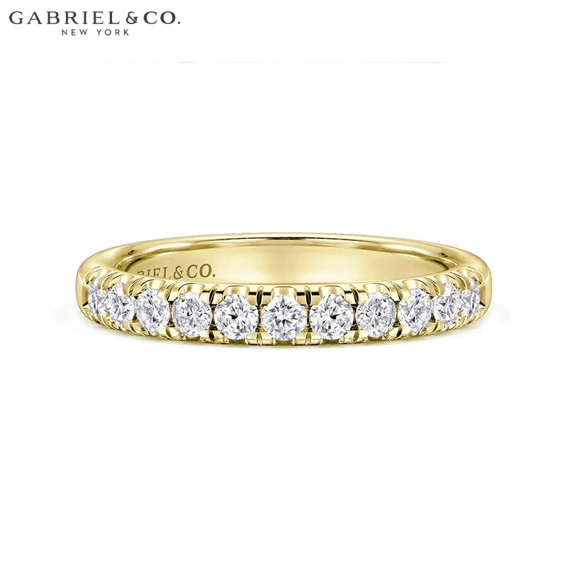 0.50ctw Natural Diamond French U-Pavé Ring 2.9mm