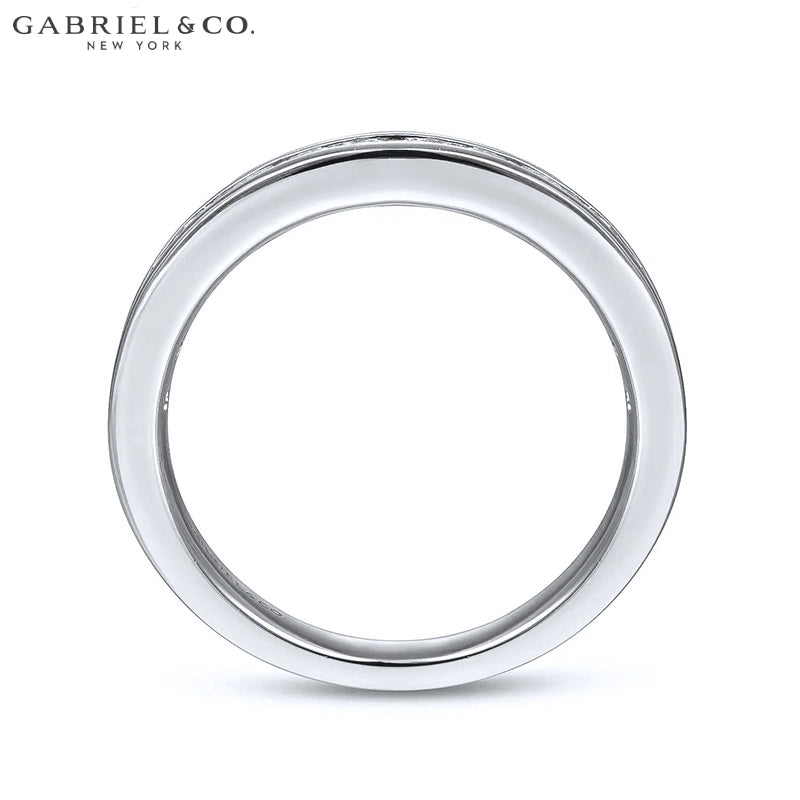 0.25ctw Natural Diamond Channel Set Ring 2.6mm