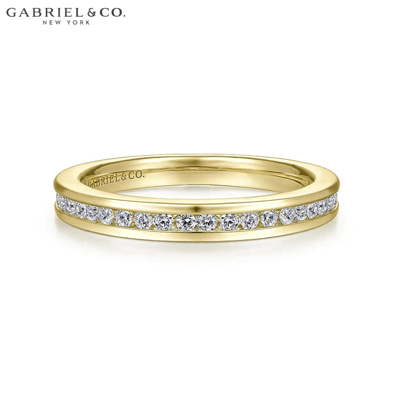 0.25ctw Natural Diamond Channel Set Ring 2.6mm
