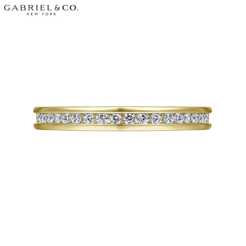 0.25ctw Natural Diamond Channel Set Ring 2.6mm