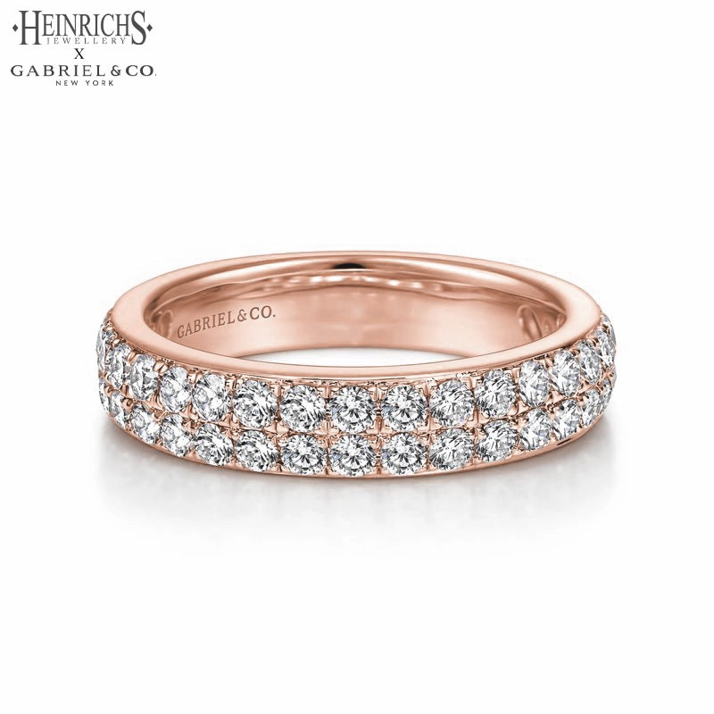 0.95ctw Lab Grown Diamond Micro Pavé Ring 4.0mm