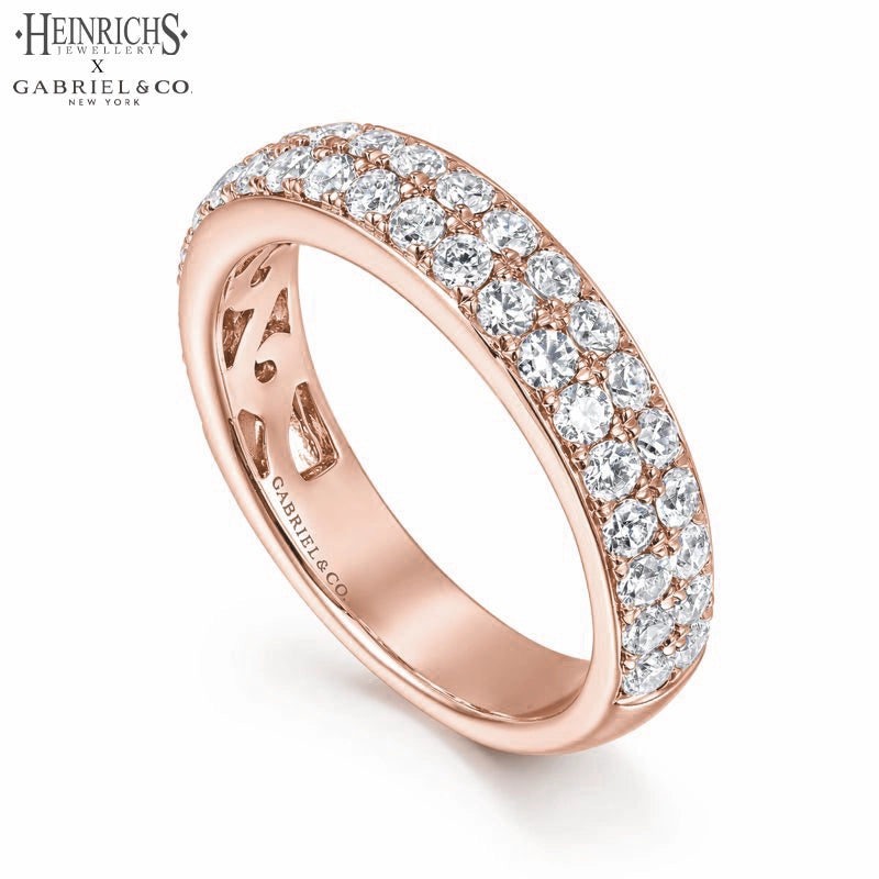 0.95ctw Lab Grown Diamond Micro Pavé Ring 4.0mm