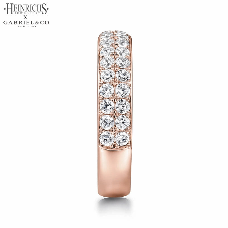 0.95ctw Lab Grown Diamond Micro Pavé Ring 4.0mm