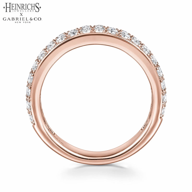 0.95ctw Lab Grown Diamond Micro Pavé Ring 4.0mm