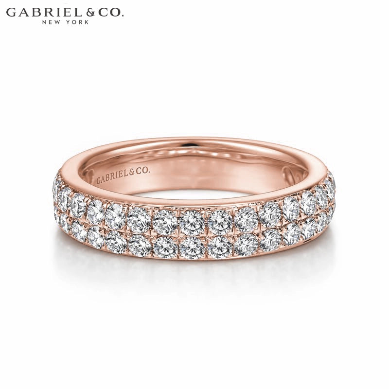 0.95ctw Natural Diamond Micro Pavé Ring 4.0mm
