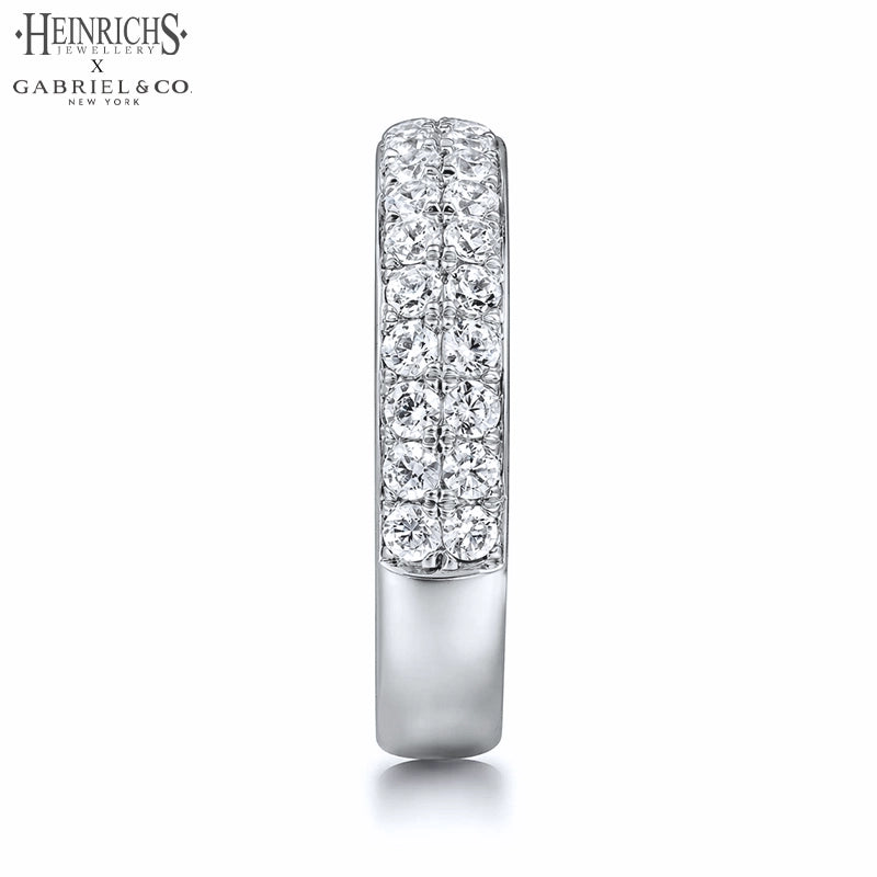 0.95ctw Lab Grown Diamond Micro Pavé Ring 4.0mm