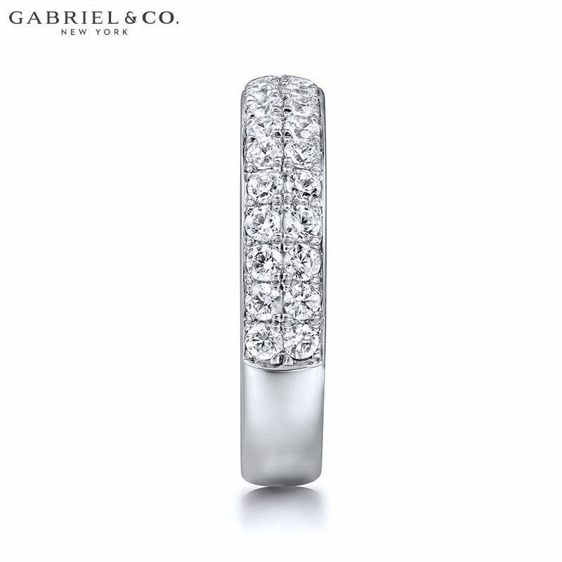 0.95ctw Natural Diamond Micro Pavé Ring 4.0mm