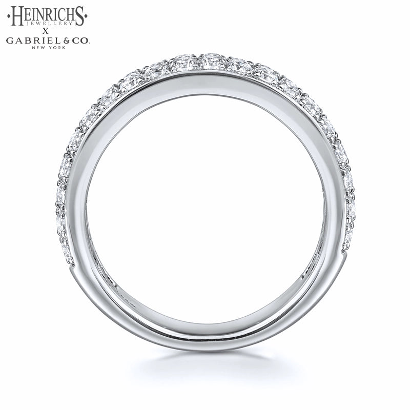 0.95ctw Lab Grown Diamond Micro Pavé Ring 4.0mm