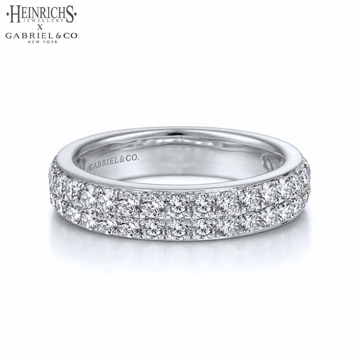 0.95ctw Lab Grown Diamond Micro Pavé Ring 4.0mm