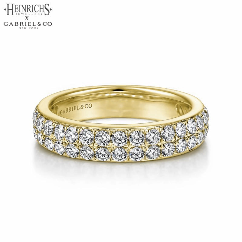 0.95ctw Lab Grown Diamond Micro Pavé Ring 4.0mm