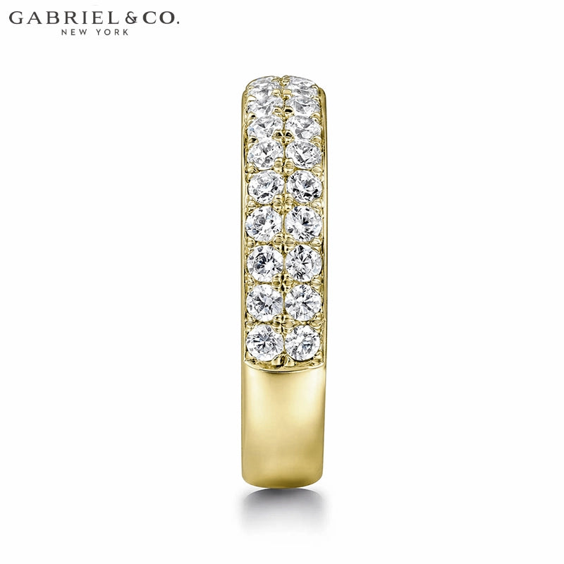 0.95ctw Natural Diamond Micro Pavé Ring 4.0mm