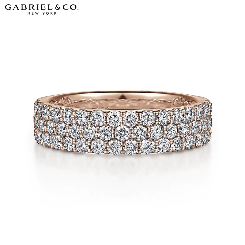 1.15ctw Natural Diamond Micro Pavé Ring 5.0mm