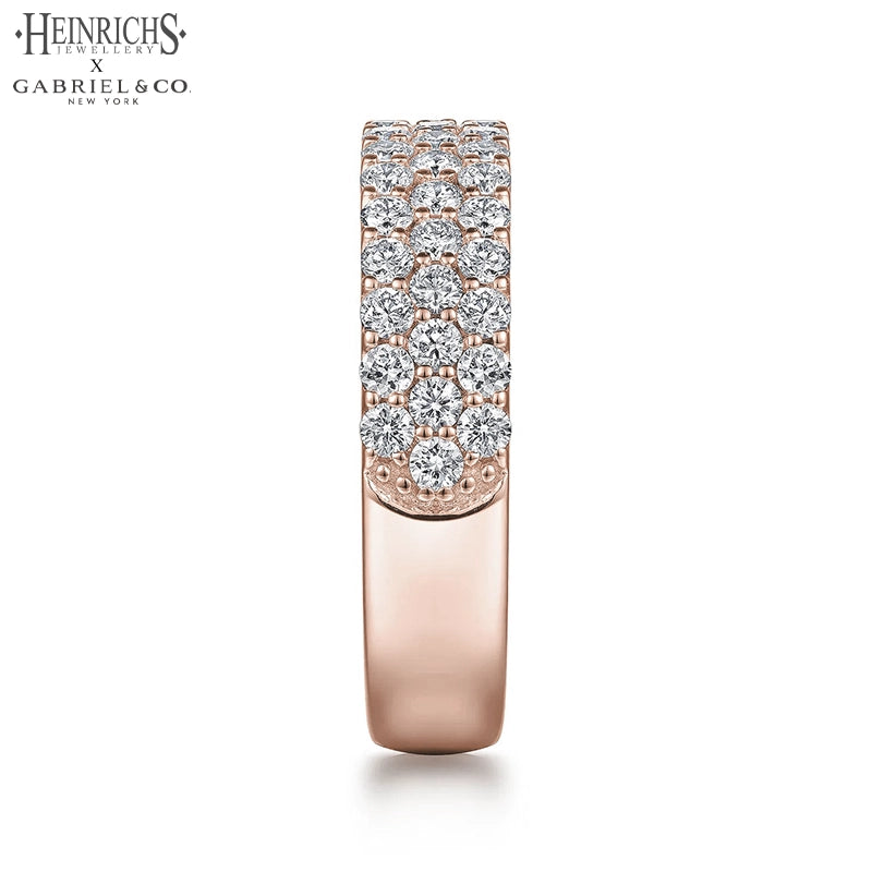 1.15ctw Lab Grown Diamond Micro Pavé Ring 5.0mm
