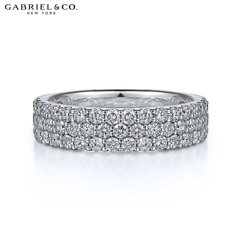 1.15ctw Natural Diamond Micro Pavé Ring 5.0mm