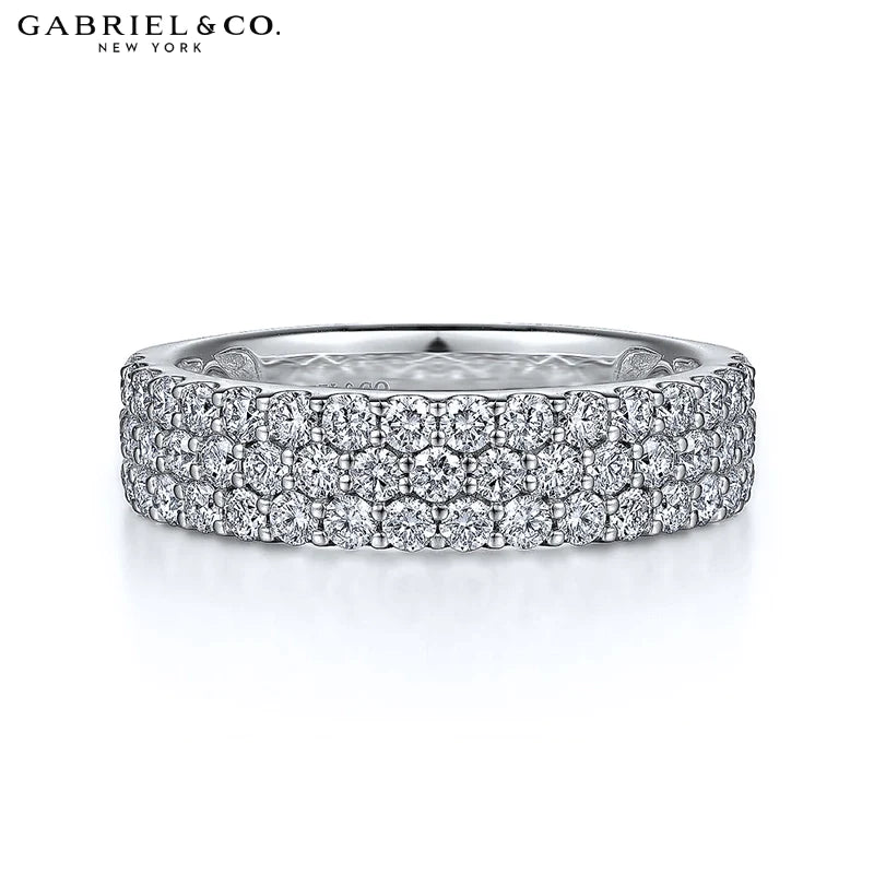 1.15ctw Natural Diamond Micro Pavé Ring 5.0mm
