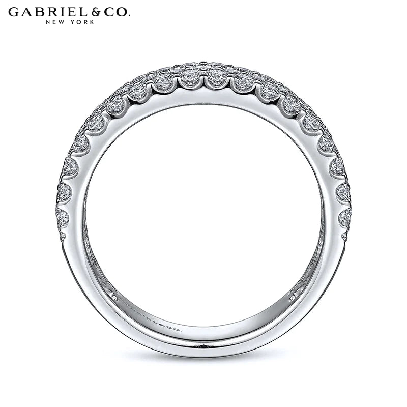 14kt 1.15cts Natural Diamond Micro Pavé Ring 5.0mm