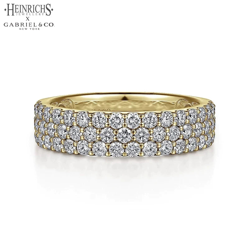 14kt 1.15cts Lab Grown Diamond Micro Pavé Ring 5.0mm