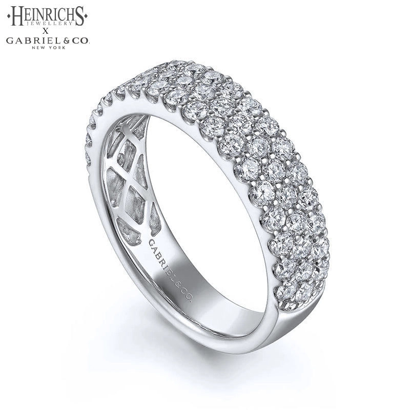 1.15ctw Lab Grown Diamond Micro Pavé Ring 5.0mm