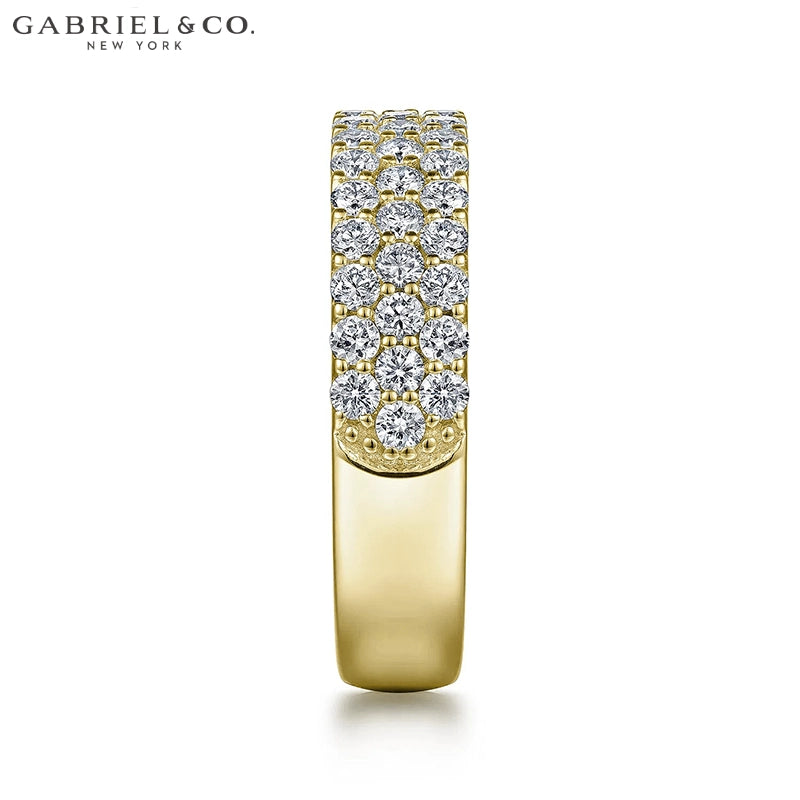 1.15ctw Natural Diamond Micro Pavé Ring 5.0mm