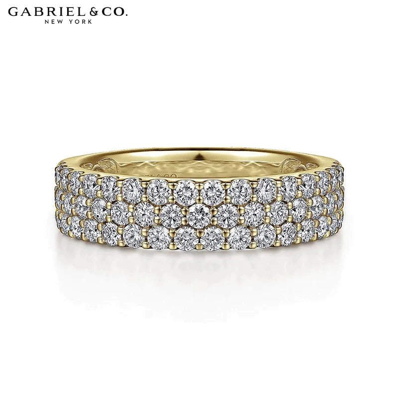 1.15ctw Lab Grown Diamond Micro Pavé Ring 5.0mm