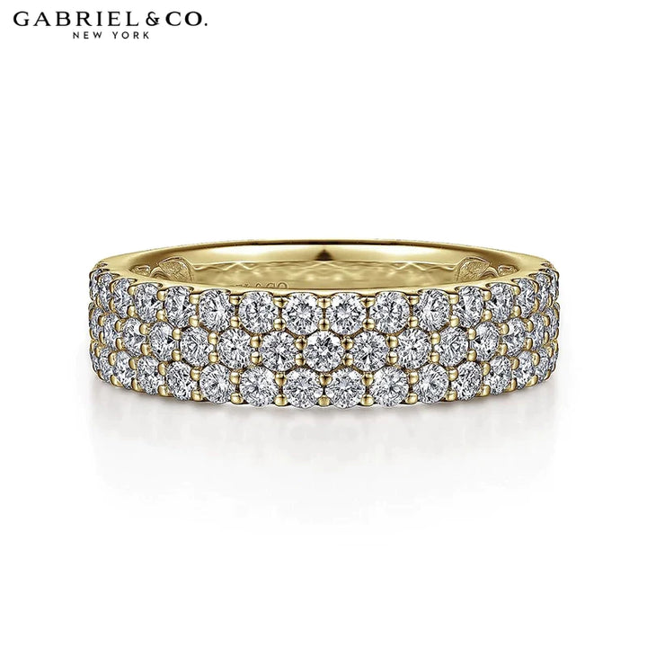 1.15ctw Natural Diamond Micro Pavé Ring 5.0mm