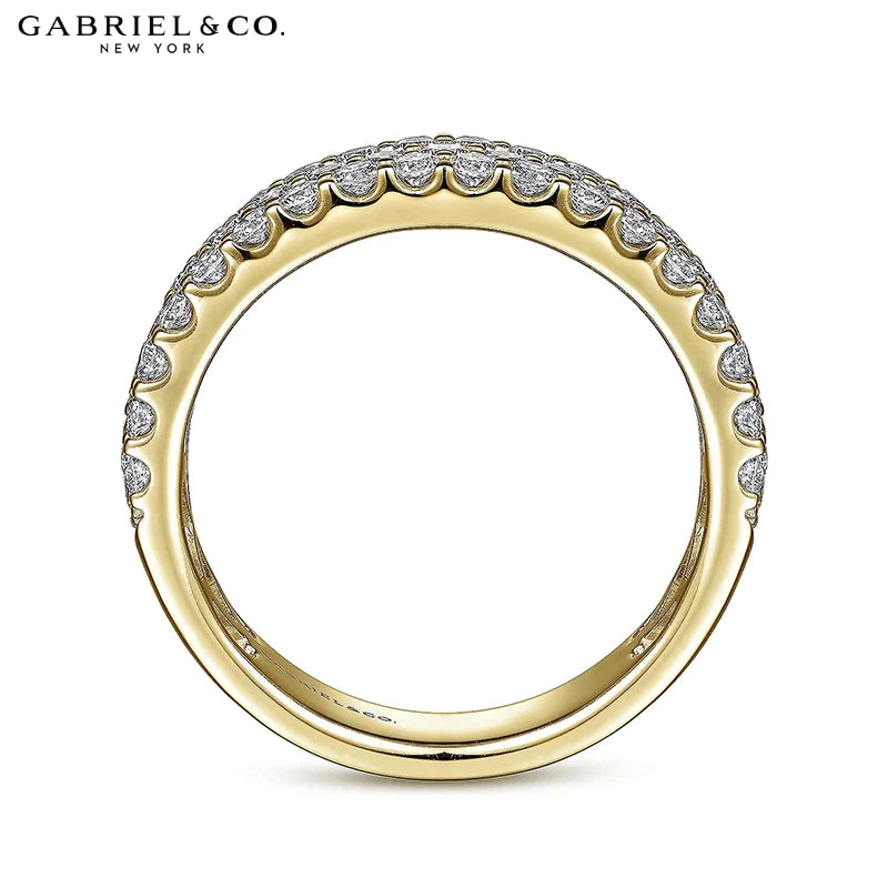 1.15ctw Natural Diamond Micro Pavé Ring 5.0mm
