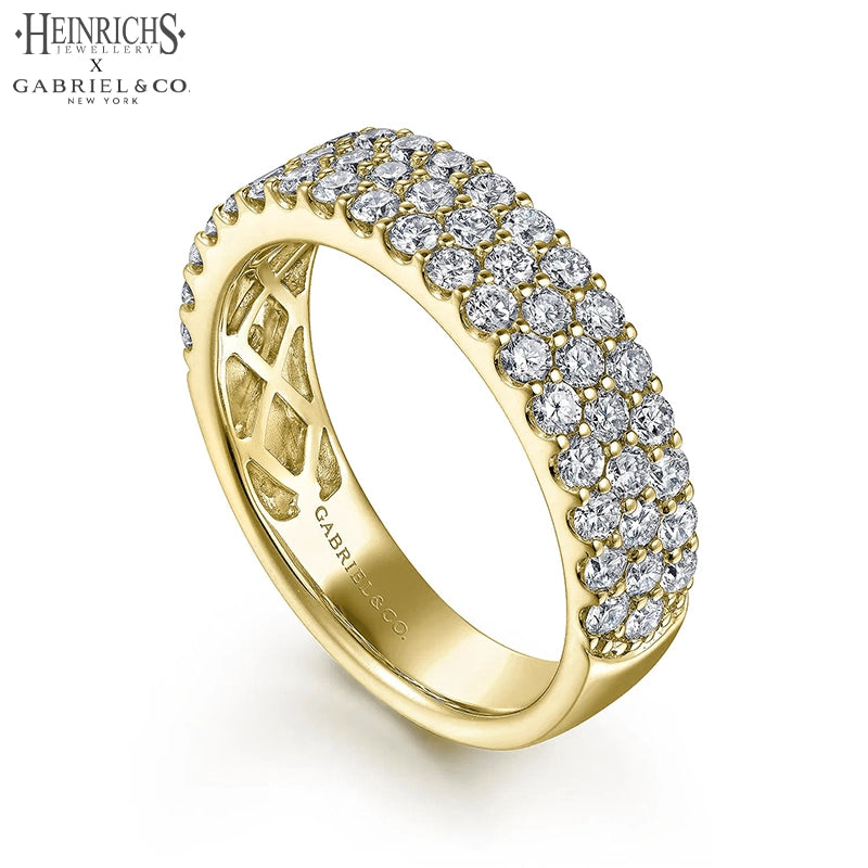 1.15ctw Lab Grown Diamond Micro Pavé Ring 5.0mm