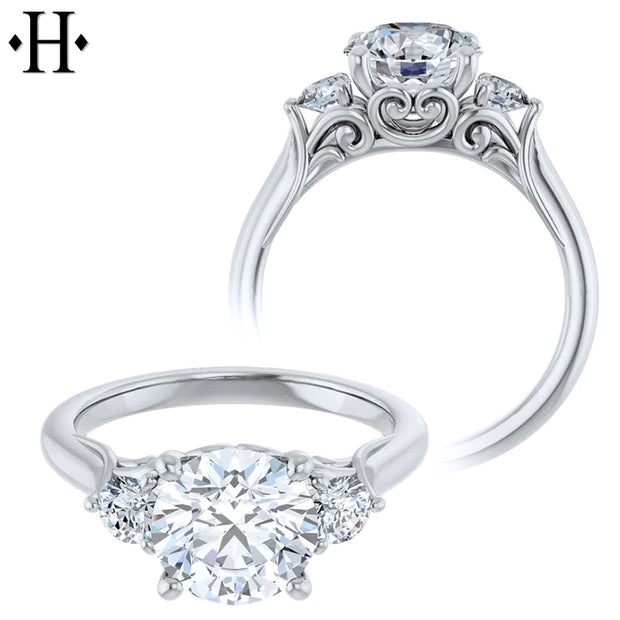 2.38ctw Round Cut Lab Grown Diamond Ring