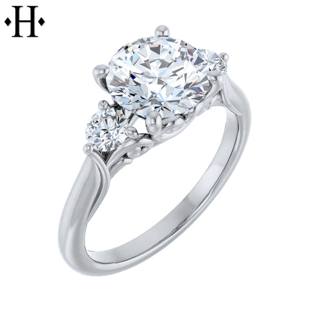 2.38ctw Round Cut Lab Grown Diamond Ring