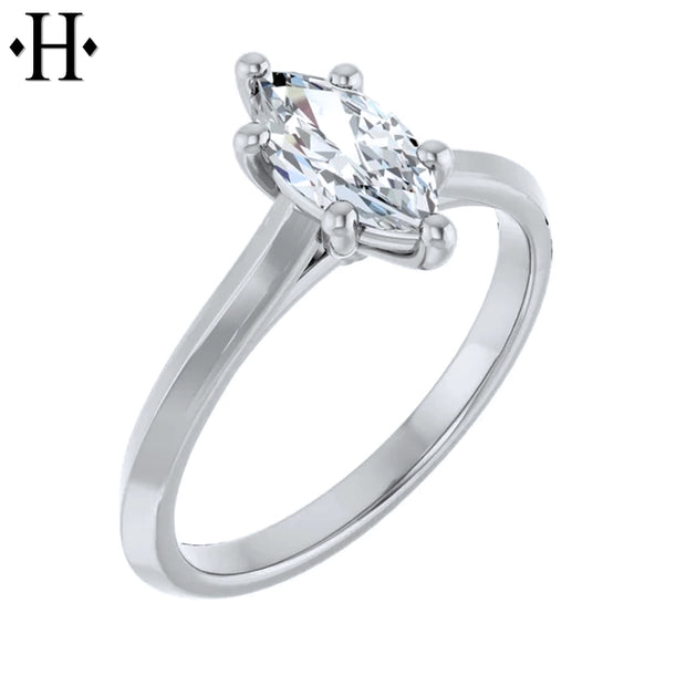 0.70ctw Marquise Cut Lab Grown Diamond Ring
