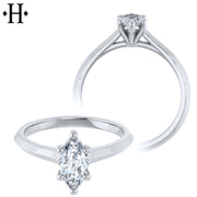 0.70ctw Marquise Cut Lab Grown Diamond Ring