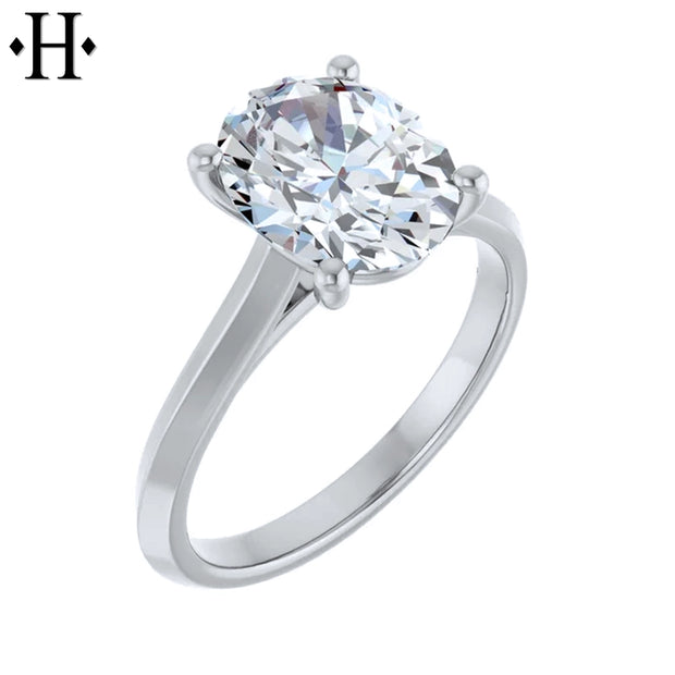 2.09ct Oval Cut Lab Grown Diamond Ring