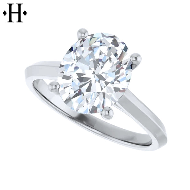 2.09ct Oval Cut Lab Grown Diamond Ring