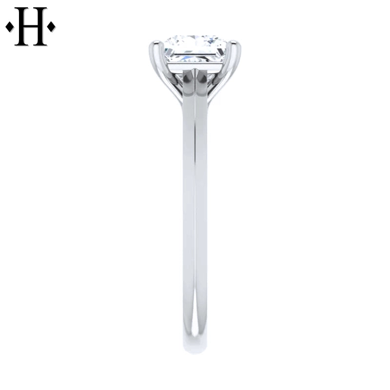 1.01ctw Internally Flawless Princess Cut Lab Grown Diamond Ring