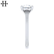 1.00ctw Internally Flawless Princess Cut Lab Grown Diamond Ring