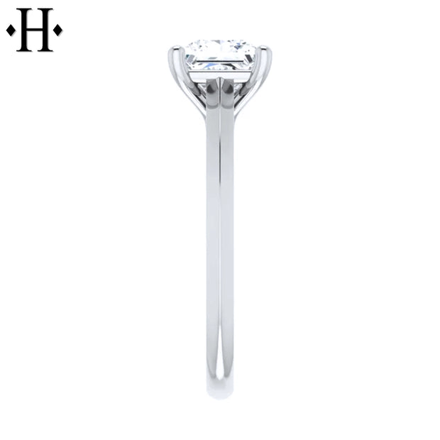 1.00ctw Internally Flawless Princess Cut Lab Grown Diamond Ring