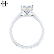 1.00ctw Internally Flawless Princess Cut Lab Grown Diamond Ring