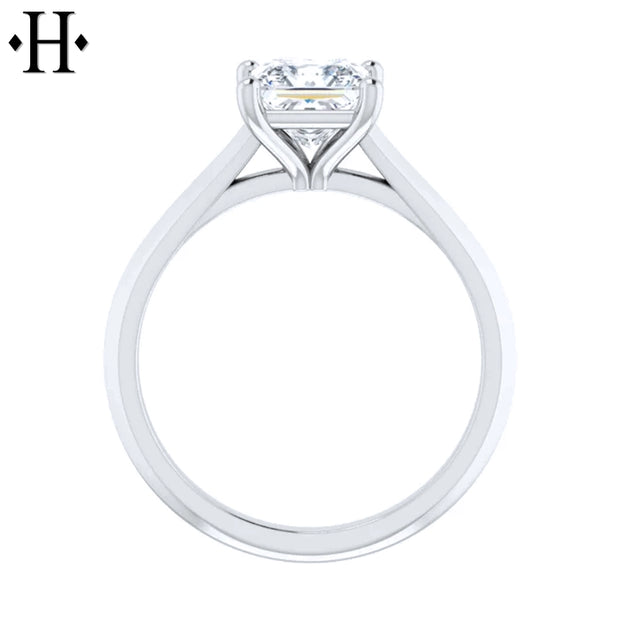 1.00ctw Internally Flawless Princess Cut Lab Grown Diamond Ring