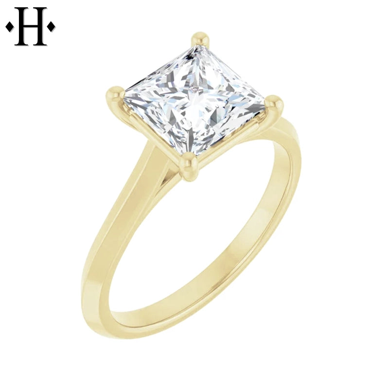 1.00ctr-2.00ctr Princess Cut Lab Grown Diamond Ring Tailor Made