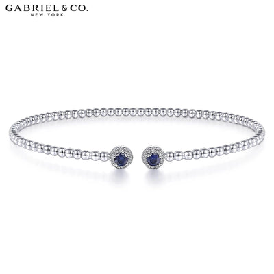 14kt Natural Sapphire & Diamond Bujukan Bracelet