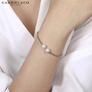 14kt Pearl & Diamond Bujukan Bracelet